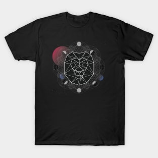 Geometric Lion Head T-Shirt